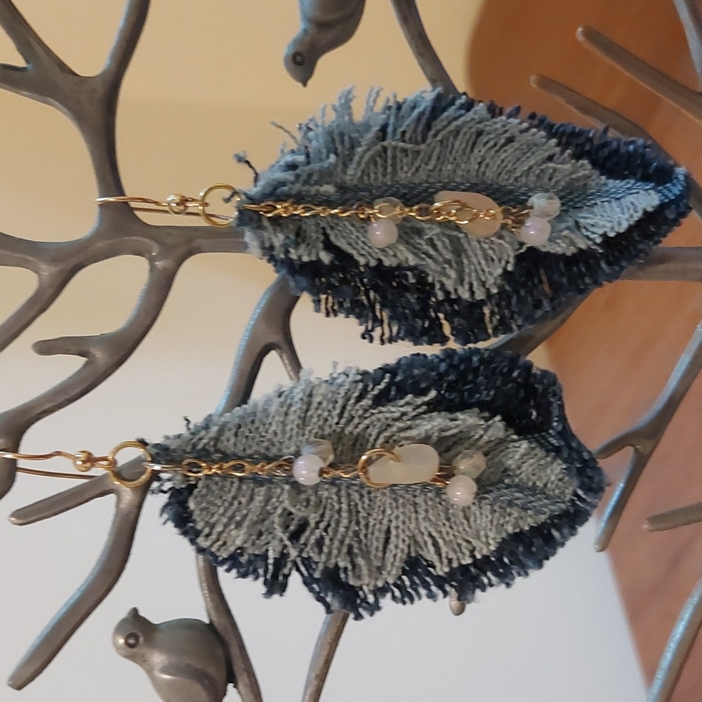 Beautiful Handmade Earrings - Blue